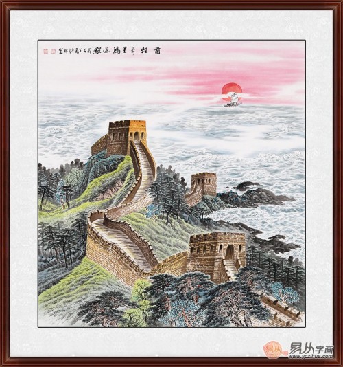 中式书房挂山水画好吗 颜值超高的山水挂画欣赏~ 中式书房挂山水画好吗 颜值超高的山水挂画欣赏~