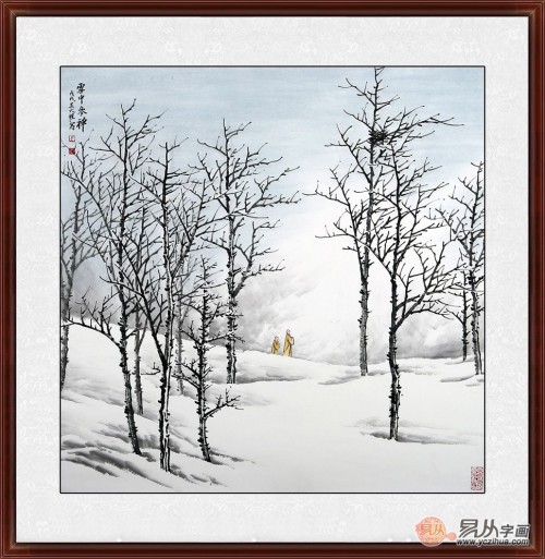 中式书房挂山水画好吗 颜值超高的山水挂画欣赏~ 中式书房挂山水画好吗 颜值超高的山水挂画欣赏~