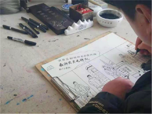 【战“疫”·行动】西安市长安区：画笔抗疫 赞颂疫情防控一线最美中国人