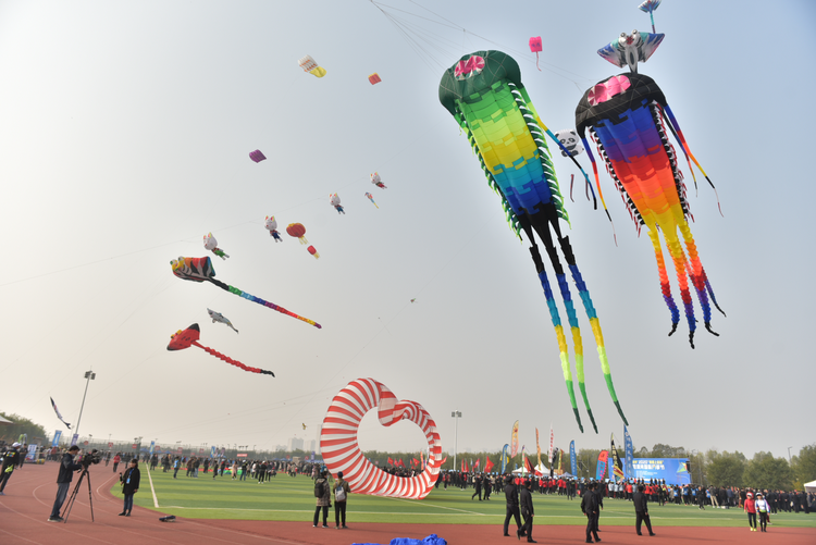 “高新杯”2020“我要上全运”咸阳渭河国际风筝节开幕