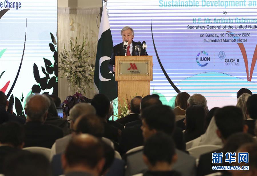新华网@古特雷斯呼吁世界各国努力应对气候变化