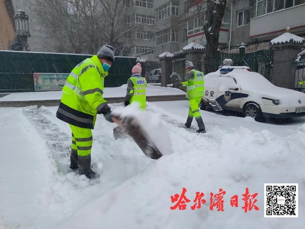 一座有冰雪更有温度的城市 | 哈尔滨全城动员抗击今冬首场暴风雪纪实