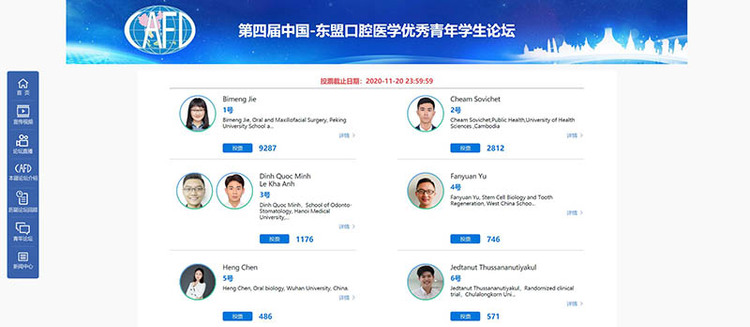 第七届中国—东盟国际口腔医学交流与合作论坛以“云”为媒深化青年交流