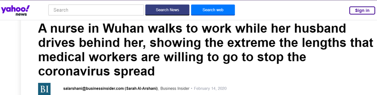 「中国日报网」【中国那些事儿】 武汉男子以这种方式护送医生妻