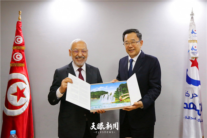 (要闻、客户端贵州频道带图列表、移动版)孙志刚率中共代表团访问突尼斯 分别会见突总理沙赫德及呼声运动、复兴运动、祝福突尼斯党领导人