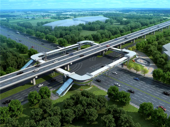 引导人车分离改善慢行交通 两项“跨线桥”工程开工