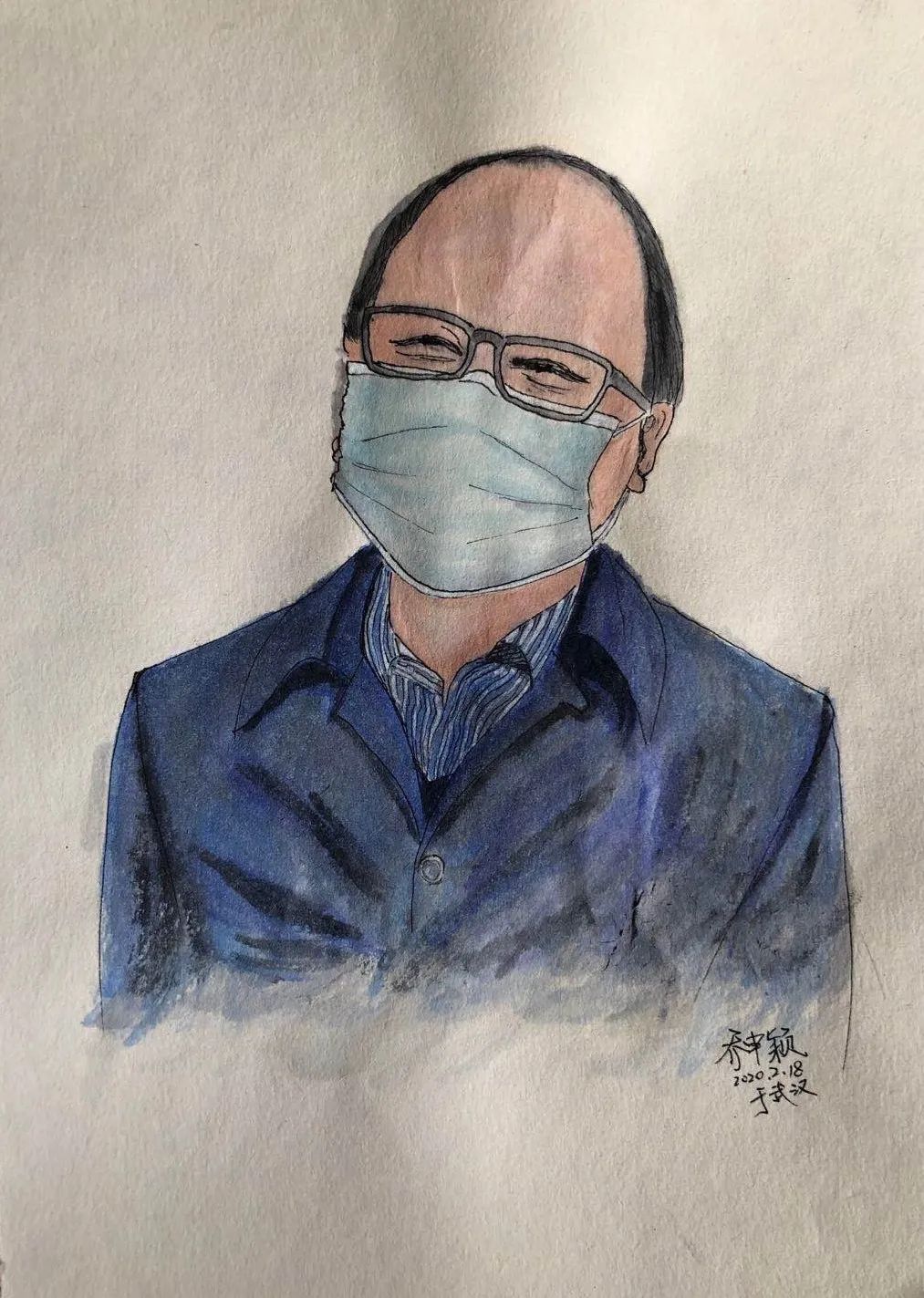 「经济日报」“你笑起来真好看”丨记者原创水彩画