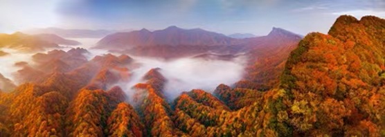 사계절 비경인 광우산 – 중국 광우산 눠수이허 지질공원