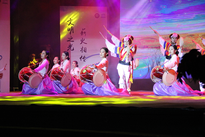 2020년 왕청현 중국조선족 농악무(상모춤) 경연 성황리 진행 2020년 왕청현 중국조선족 농악무(상모춤) 경연 성황리 진행
