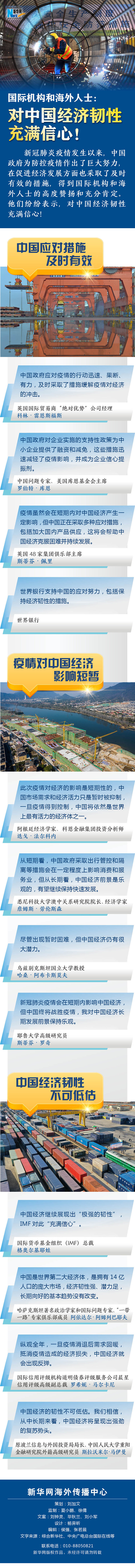 「新华网」【图解】国际机构和海外人士：对中国经济韧性充满信心