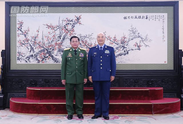 Phó Chủ tịch Quân ủy Trung ương Trung Quốc Hứa Kỳ Lượng tiếp Tổng Tư lệnh Quân Quốc phòng Mi-an-ma Phó Chủ tịch Quân ủy Trung ương Trung Quốc Hứa Kỳ Lượng tiếp Tổng Tư lệnh Quân Quốc phòng Mi-an-ma_fororder_20190410160910gWJAkE