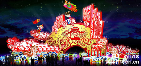 图片默认标题_fororder_2017秘鲁中国熊猫彩灯文化节部分精彩作品南方丝绸之路-成都