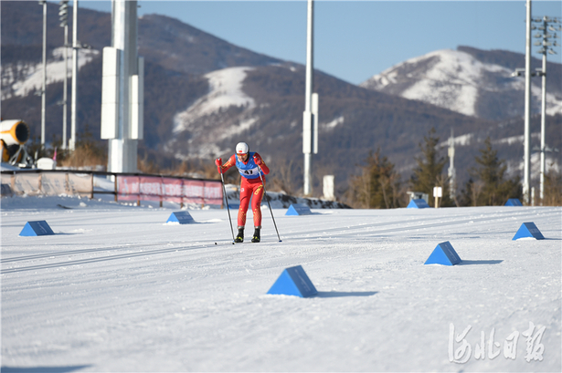 河北省第二届冰雪运动会越野滑雪比赛结束