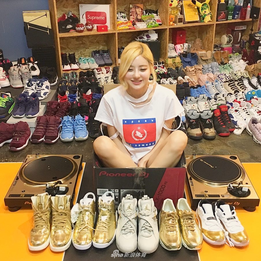 韩国超红DJ身材火辣高颜值 疯狂迷恋飞人乔丹