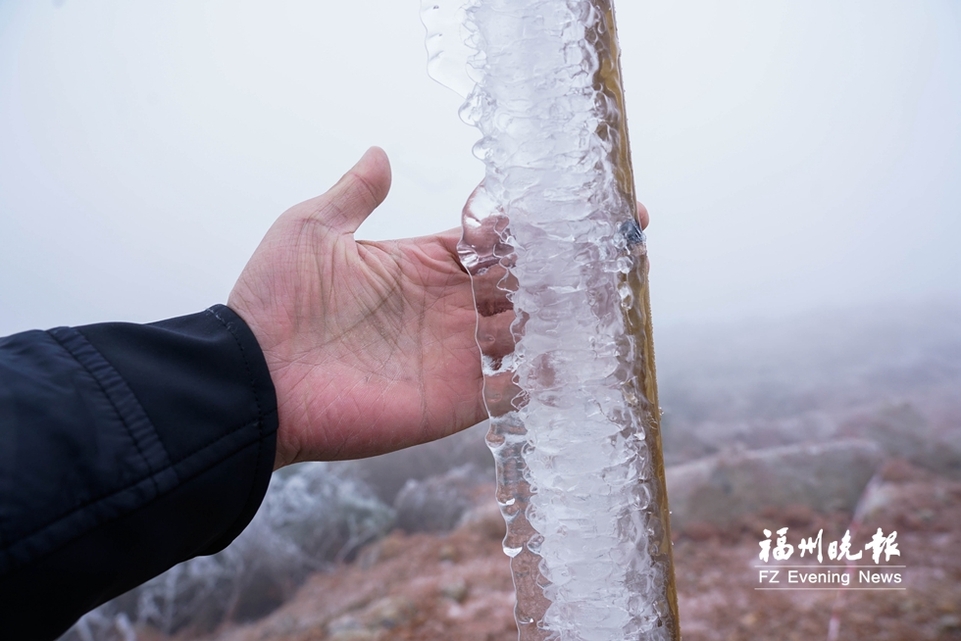 宛若冰雪仙境!闽侯大湖雪峰村现雨凇景观