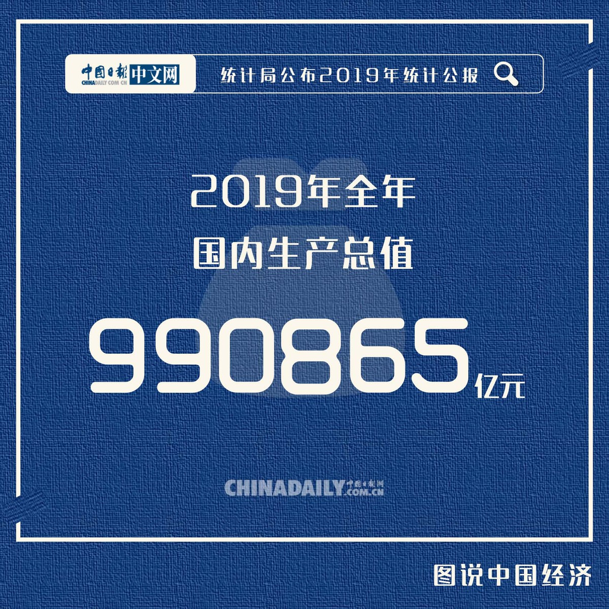 「中国日报网」【图说中国经济】2019年统计公报发布：稳中上台阶进中增福祉，看这11个关键数据