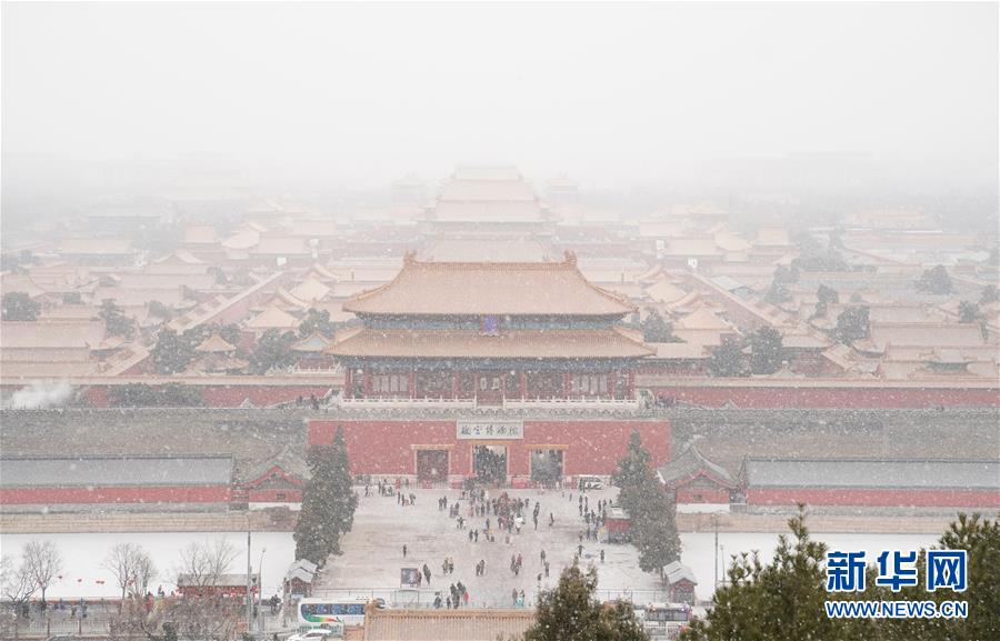 北京：故宫赏雪