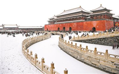 北京昨迎今冬第二场雪城区平均0.6毫米 明日将再迎小到中雪
