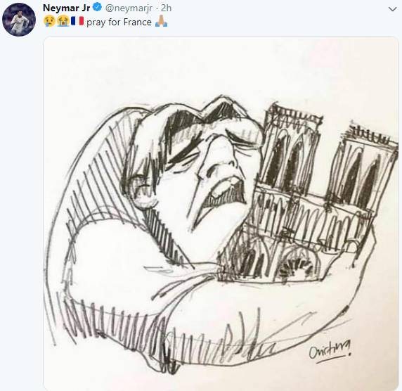 法国球员和在法国联赛效力的球员纷纷发文祷告_fororder_201904160742417195