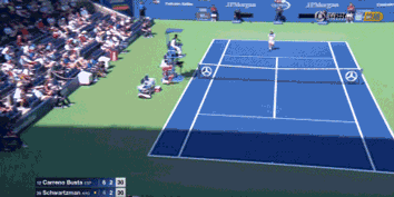 GIF-美网黑马到底多恐怖? 十八般武艺样样精通