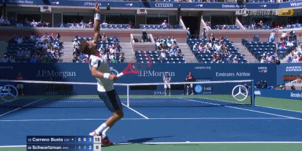 GIF-美网黑马到底多恐怖? 十八般武艺样样精通