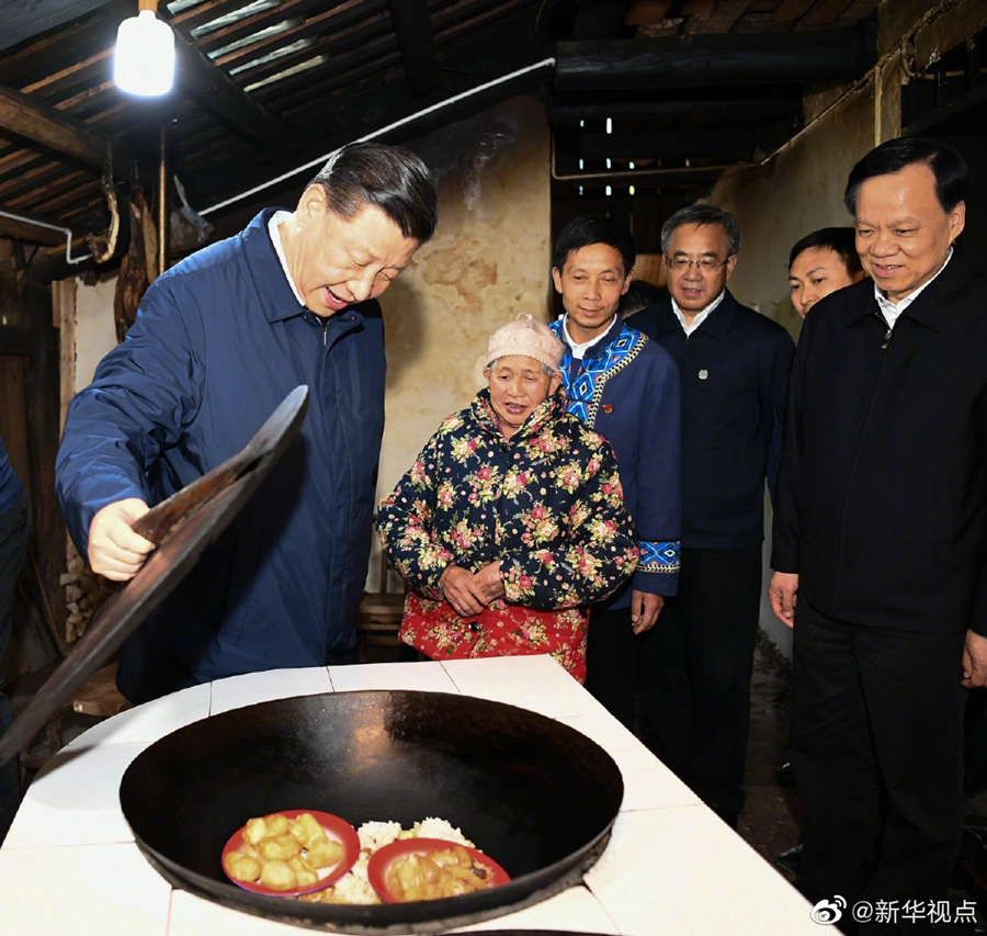 习近平：脱贫致富不能等靠要，既然党的政策好，就要努力向前跑