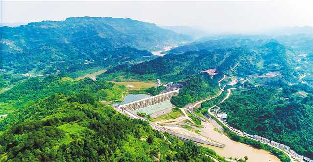 观景口水库大坝.(市水利局供图)