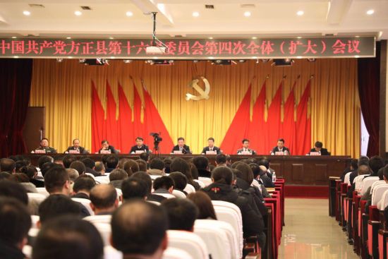 方正县召开县委第十六届四次全体（扩大）会议