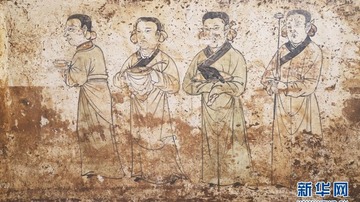 Shan Xi පළාතේ Yuan රජ පෙළපතේ බිතු සිතුවම් සොහොනක් අනාවරණය කර ගැනේ