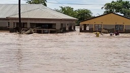 连日强降雨致水坝破裂引发洪水 赞比亚数百居民被紧急转移