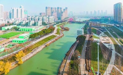 南京牛首山河新建生态景观廊道