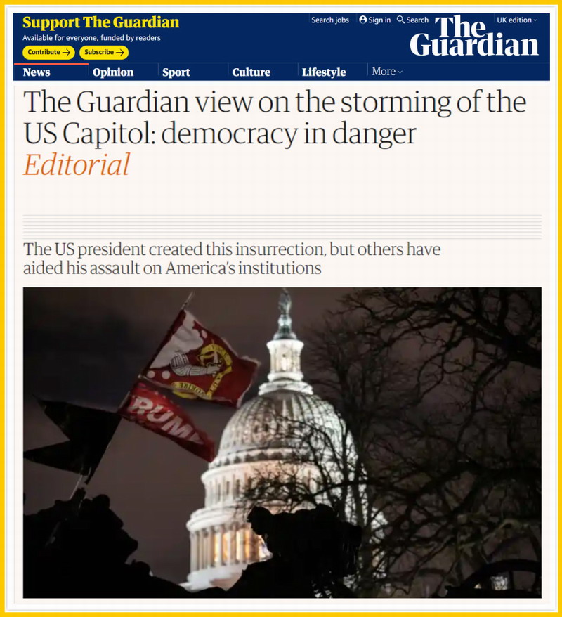 欧洲头条丨“民主灯塔”崩塌 美国危机远未结束