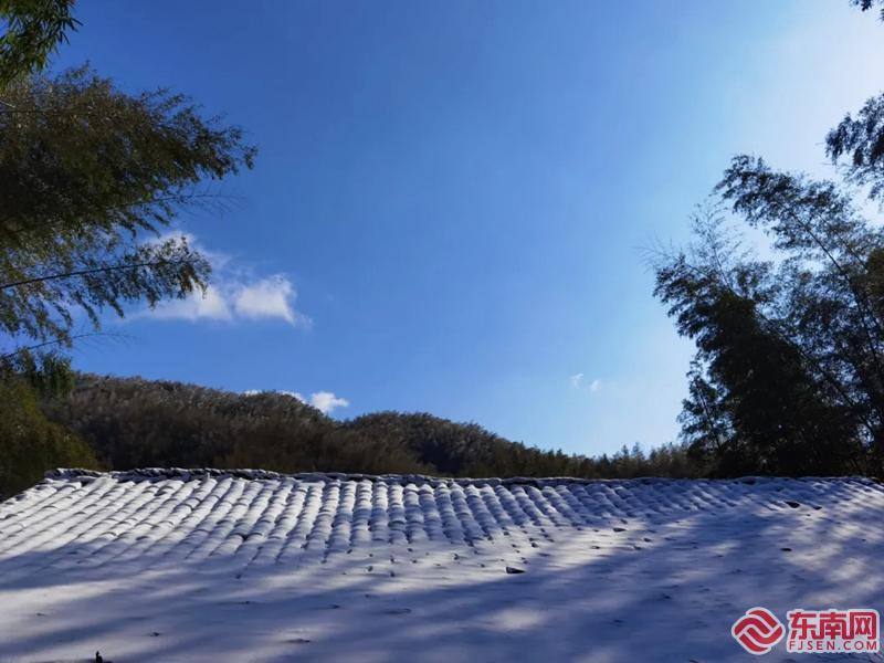 最强寒潮带来闽北山区绝美雪景