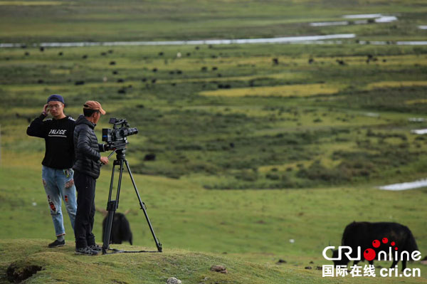 图片默认标题_fororder_摄制组拍摄理塘毛垭大草原