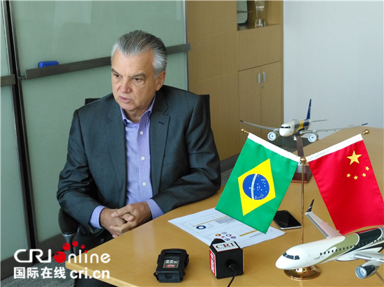 巴西航空工业公司总裁兼首席执行官:中国和巴
