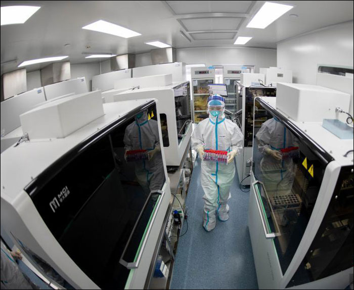 ชมฐานตรวจกรดนิวคลีอิกขนาดใหญ่ของเมืองไท่หยวน_fororder_210114hesuanjiance1