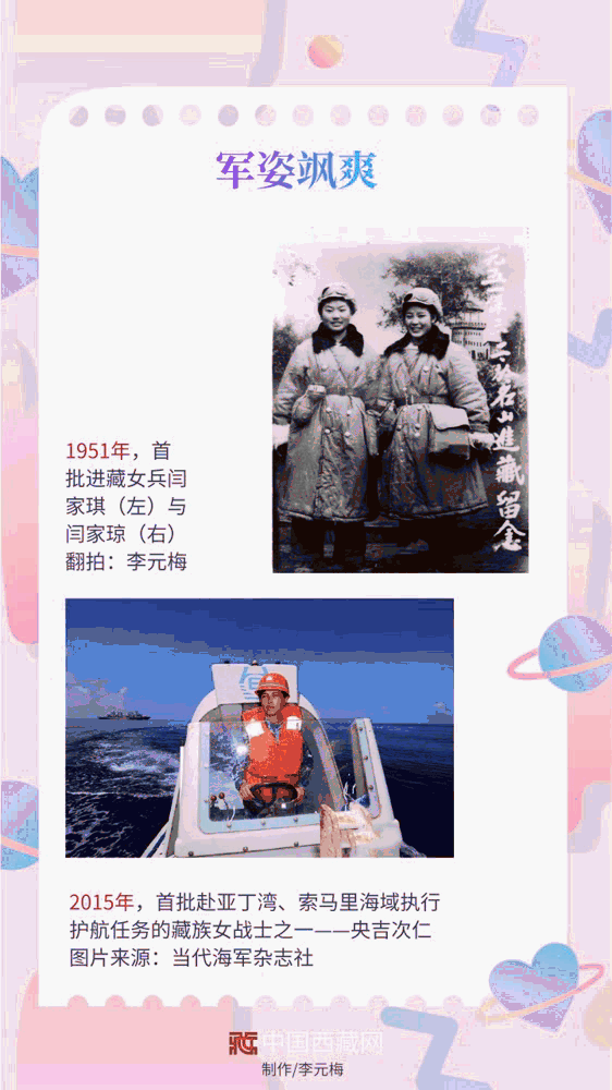 #中国西藏网#【动图海报】镜头见证70年：西藏妇女 风采卓然