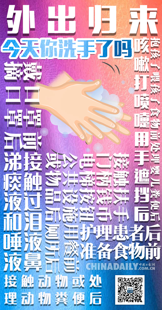 「中国日报网」海报 | 今天你洗手了吗？