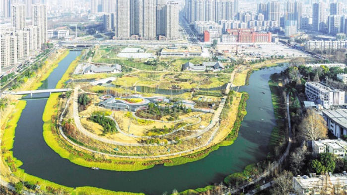 巡司河活水公园建设进入收尾阶段