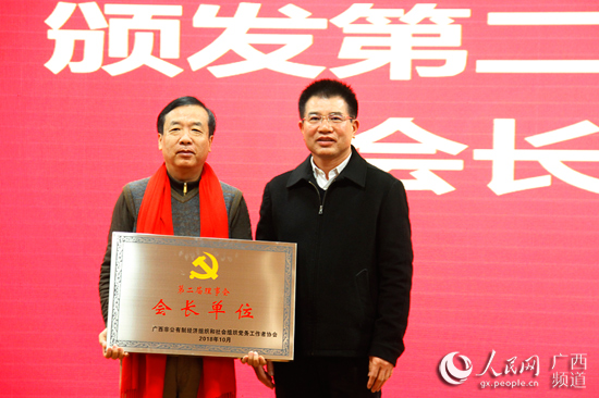广西两新组织党务工作者协会2018年年会举行