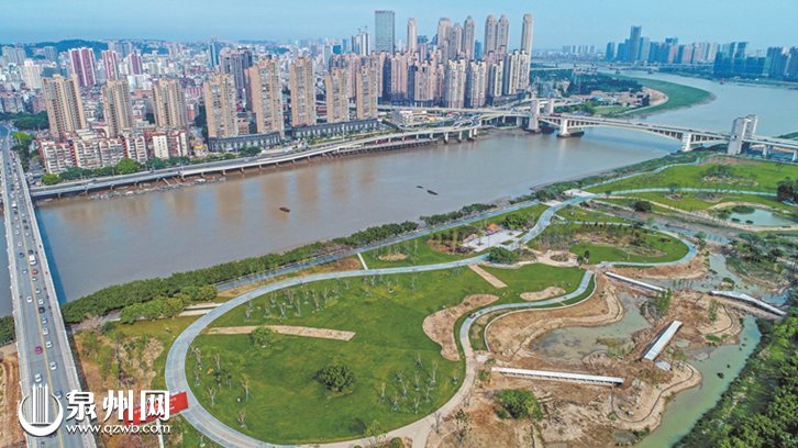 【泉州】【移动版】【Chinanews带图】晋江南岸建造生态公园