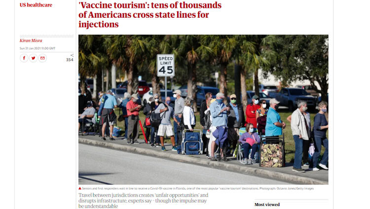 环球深观察丨富人插队、“疫苗旅游” 美国疫苗接种乱象多