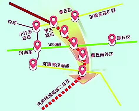 济南“三环十二射”凸显交通枢纽地位