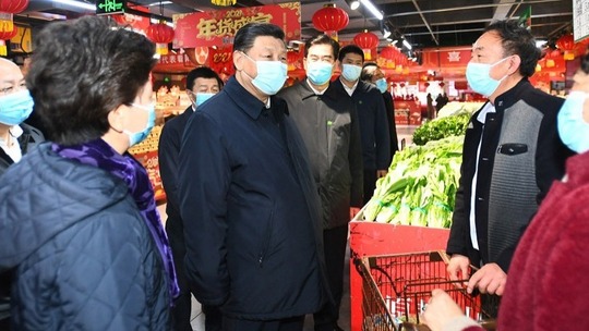 習주석, 귀양에서 슈퍼마켓과 지역사회 시찰