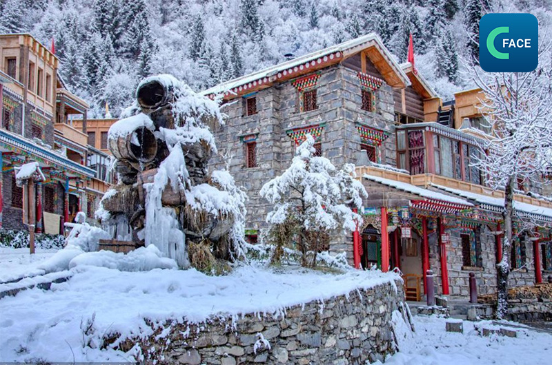 ท่องเที่ยวน้ำแข็งและหิมะที่อำเภอเฮยสุ่ย เมืองปกครองตนเองอาป้า มณฑลเสฉวน: สร้างบรรยากาศการกีฬา “ดังในโซเชียล”_fororder_20210204_3-3