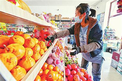 黑河节日市场年味儿渐浓