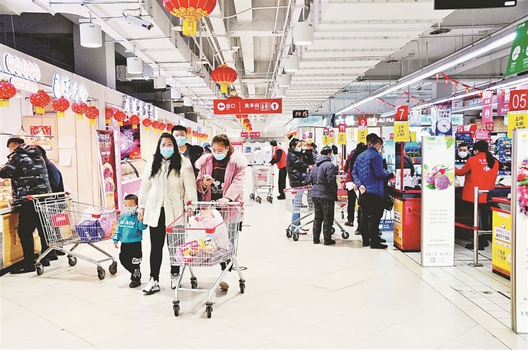 哈尔滨市大型商超客流回升