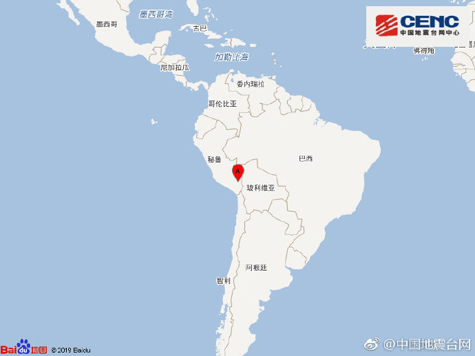 秘鲁中部附近发生7.2级左右地震