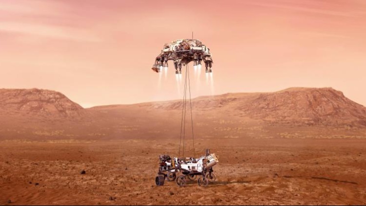 美國“毅力”號火星車成功著陸 將探索火星生命跡象