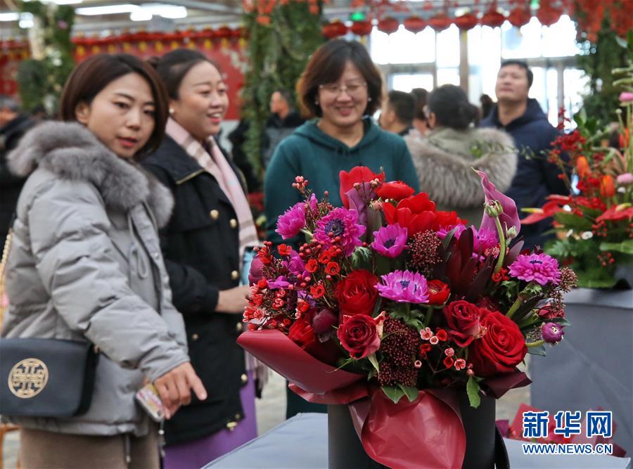 北京：年宵花卉迎春节